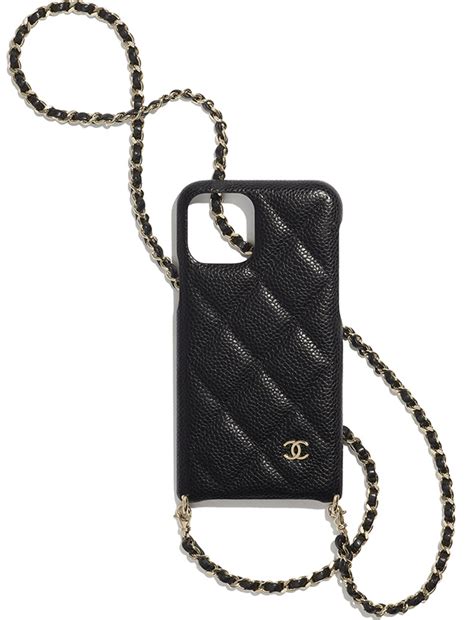 replica chanel cell phone case|Chanel iphone case with chain.